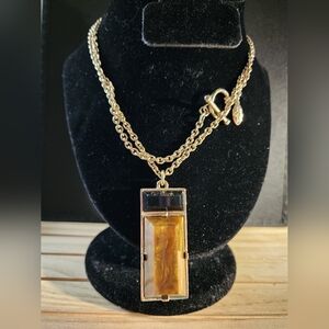 Ann Taylor Gold Pendant Necklace
